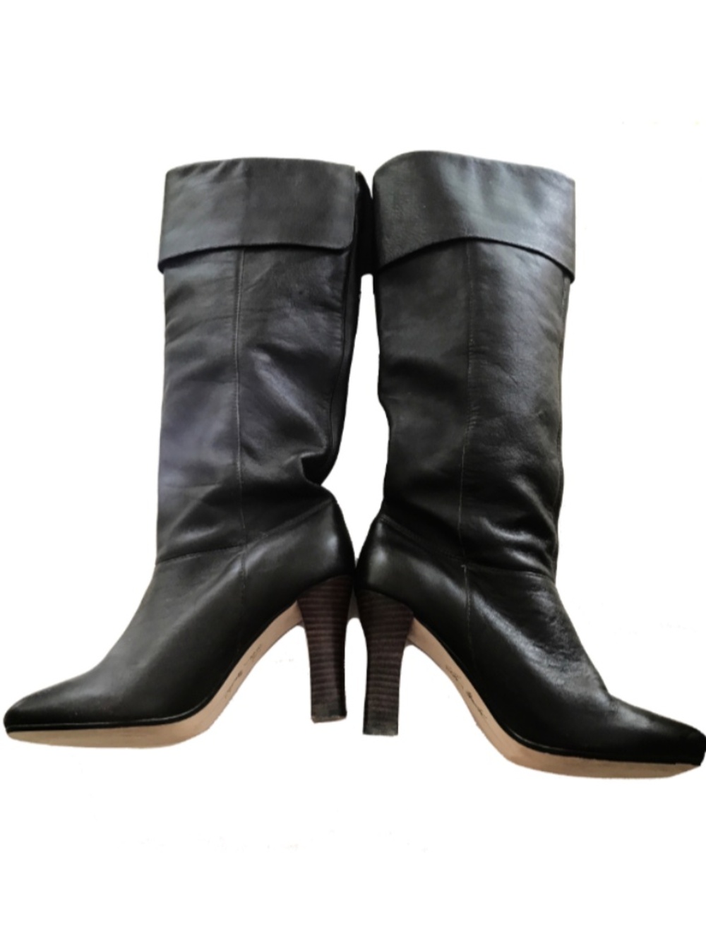 STEVE MADDEN "HEIDII" LEATHER KNEE HIGH BOOTS SIZE 8B